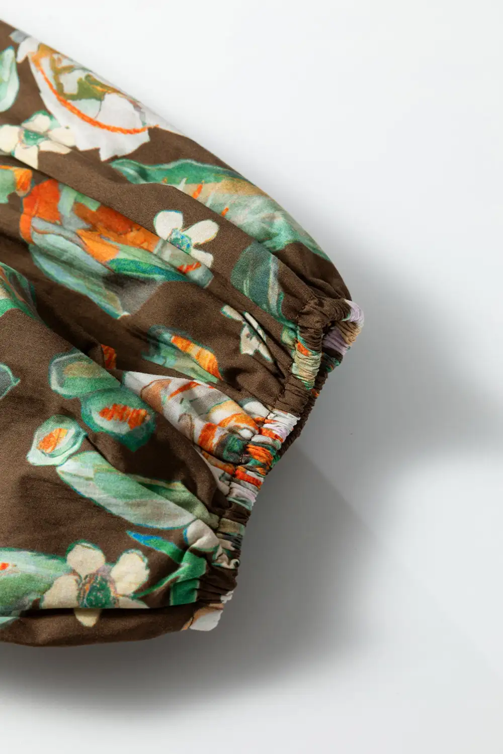 Balanced Detail Floral Printed V Neck Mini Dress