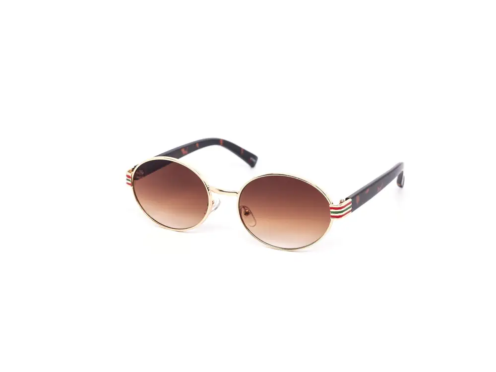 12-Pack Metal Oval Gradient Sunglasses