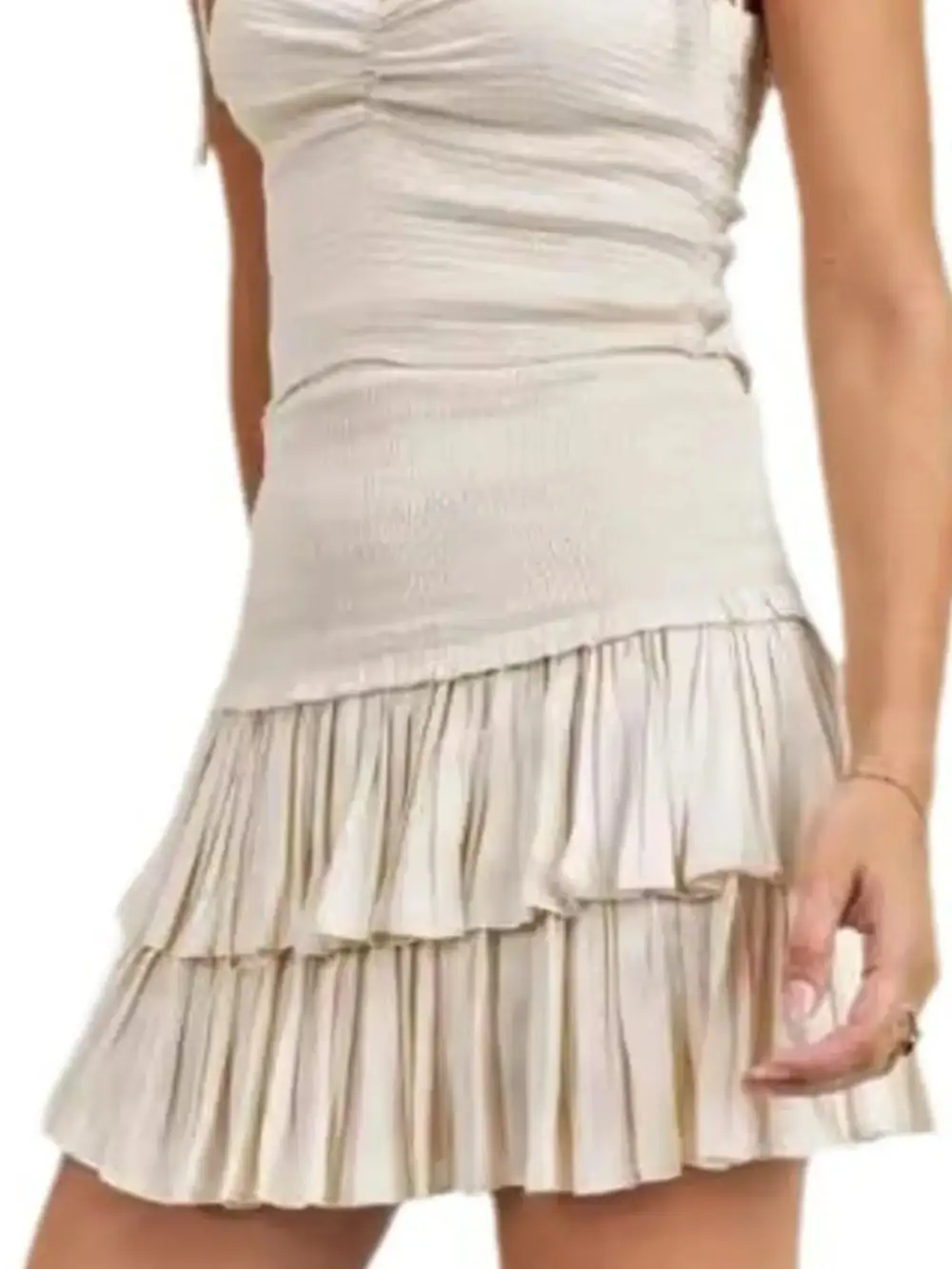 Ruched Smocked Coordinated Set