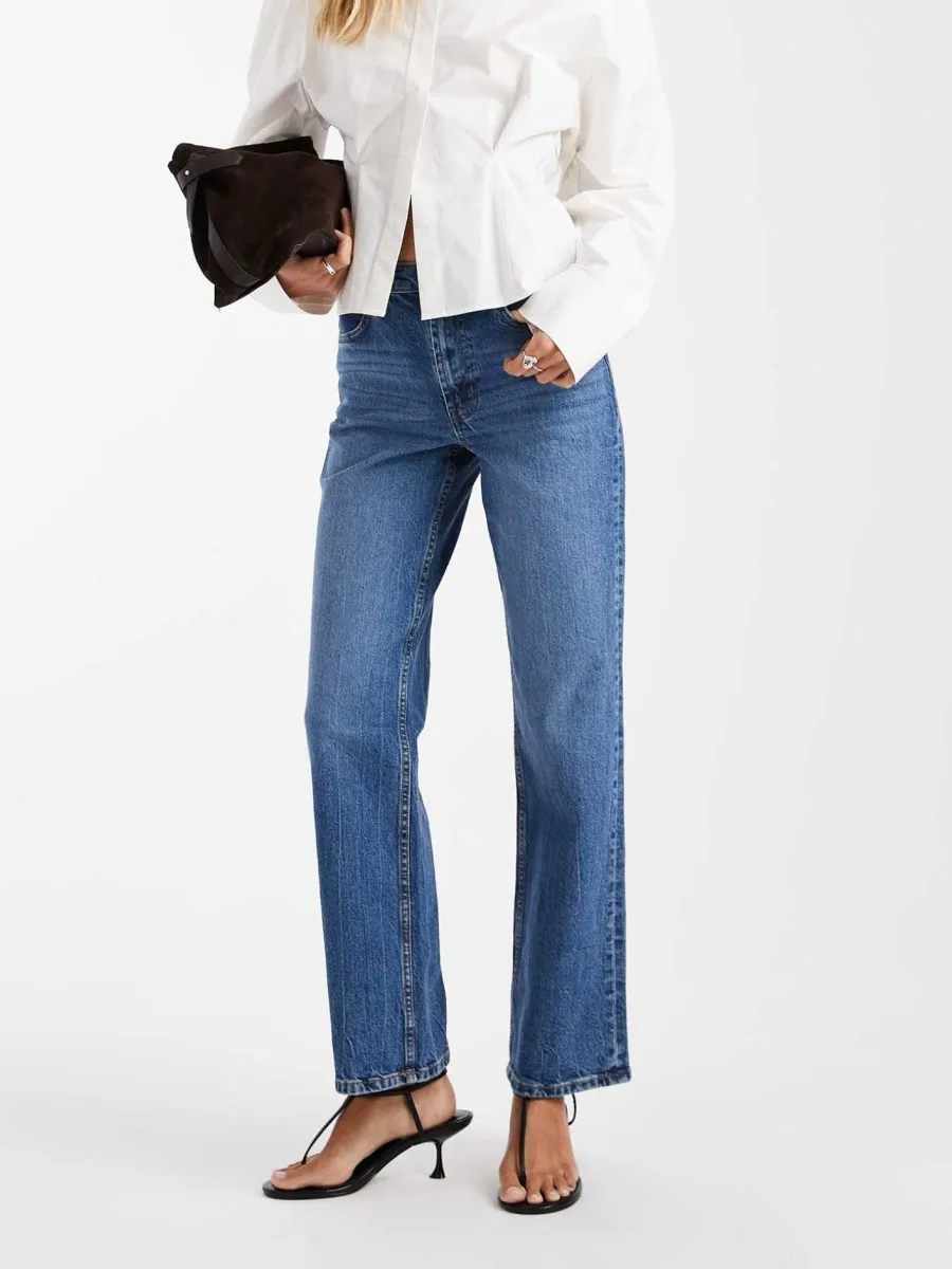 Relaxed Blue Denim Jeans