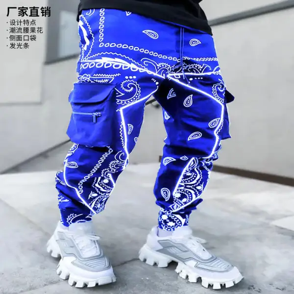 Men's  Bandana Cargo Pants Cargo Pants