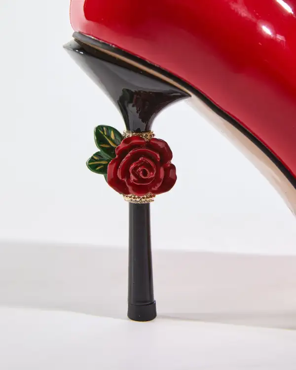 Rose Heels in Red