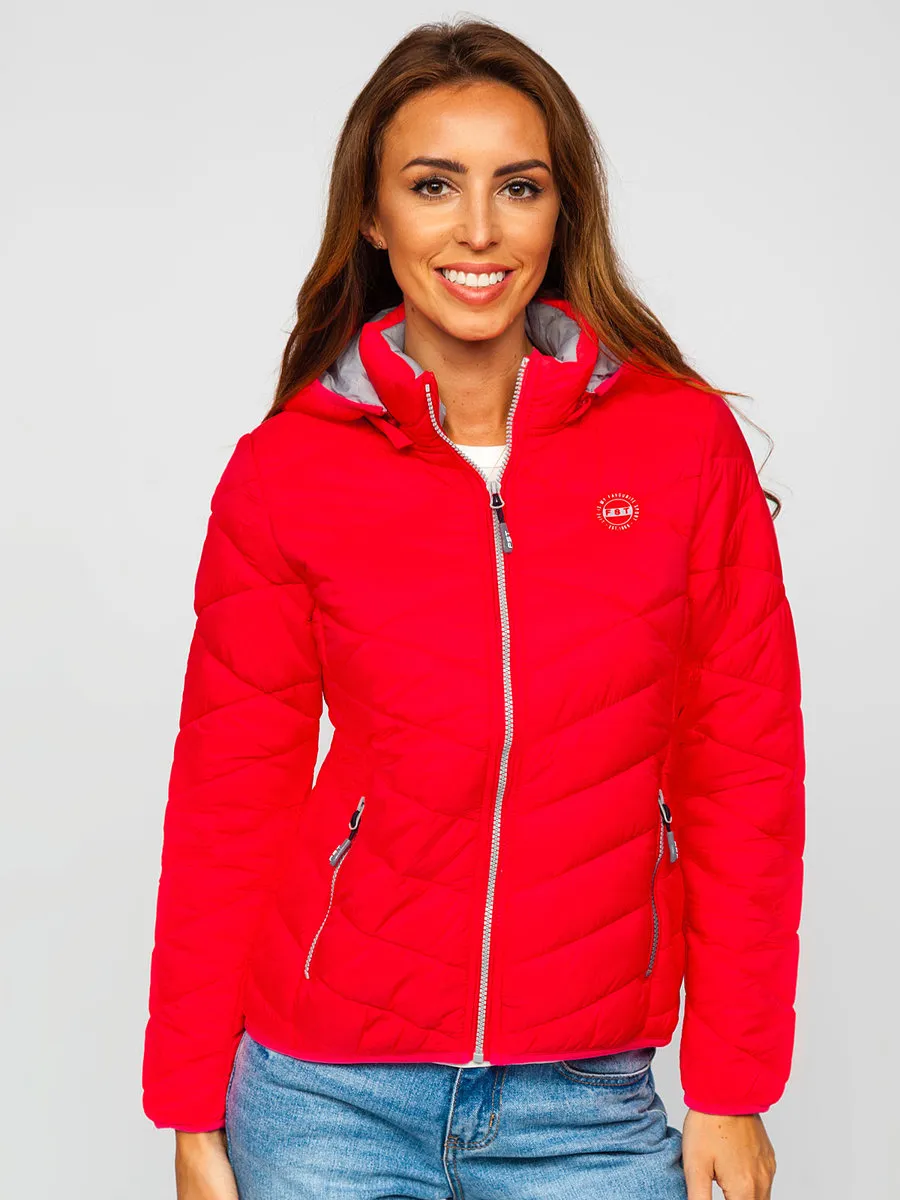 Pink women's winter jacket