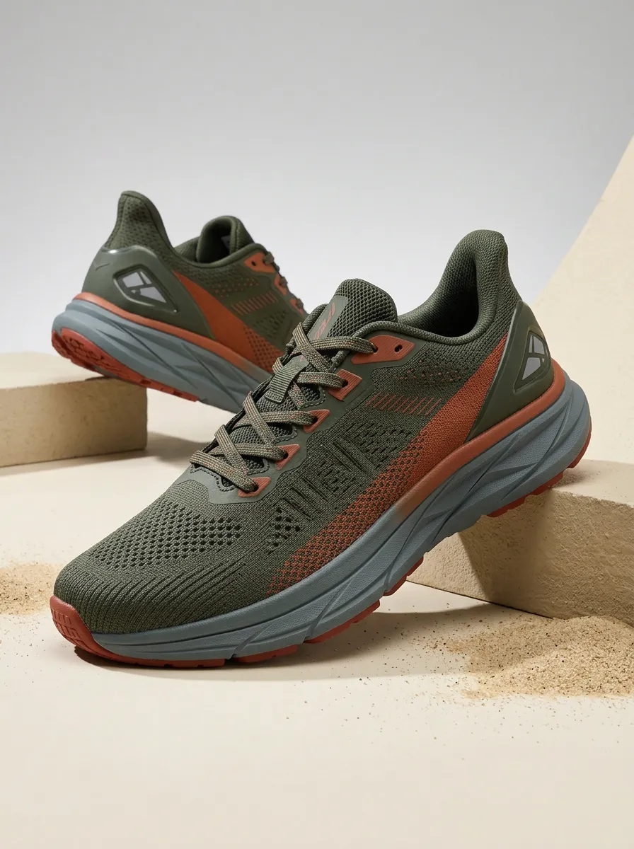 Men's Endurance Mesh Breathable Printed Running Shoes