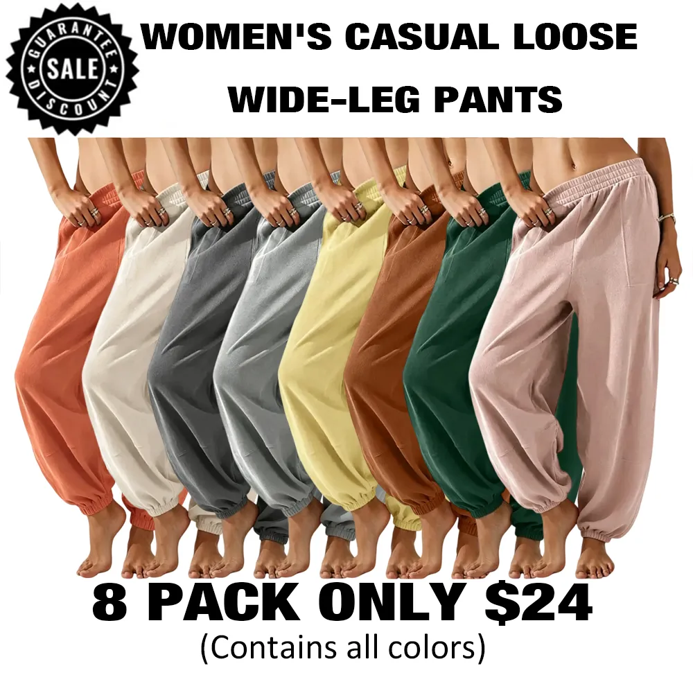 🔥Hot Sale💥Women's Wide Leg Pants🔥16-PACK - All Colors Included