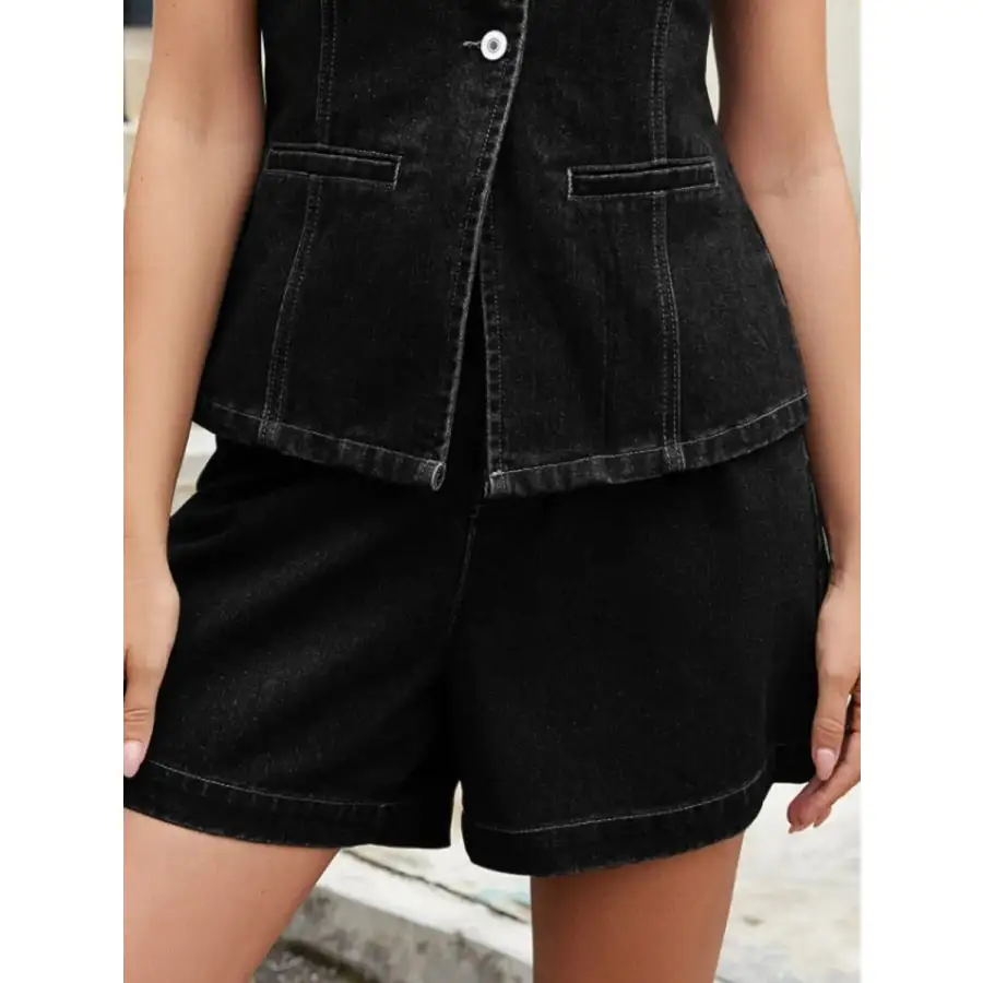 High Waisted Denim Shorts