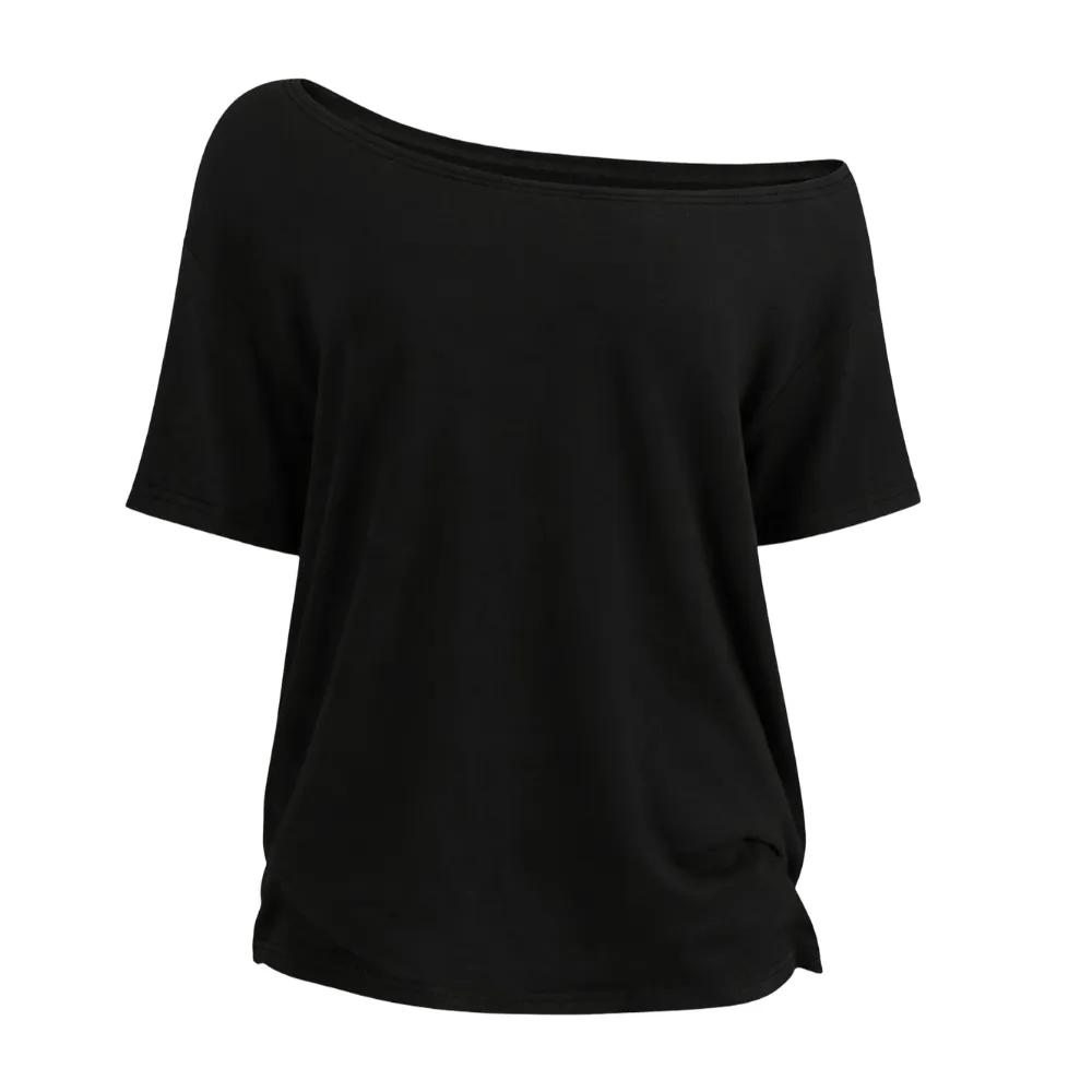 Women's Solid-Color Versatile Short-Sleeve Top