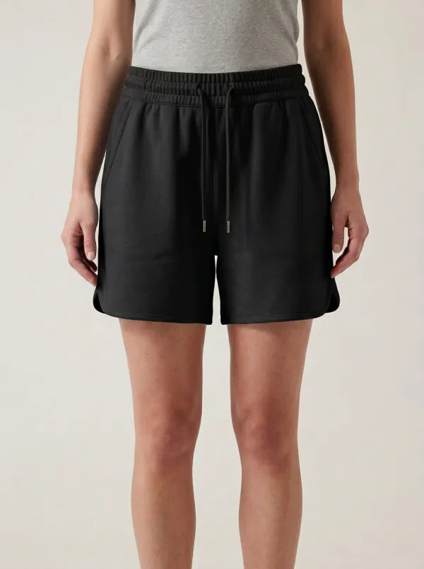 Women's Curved-Hem Minimal Lounge Shorts