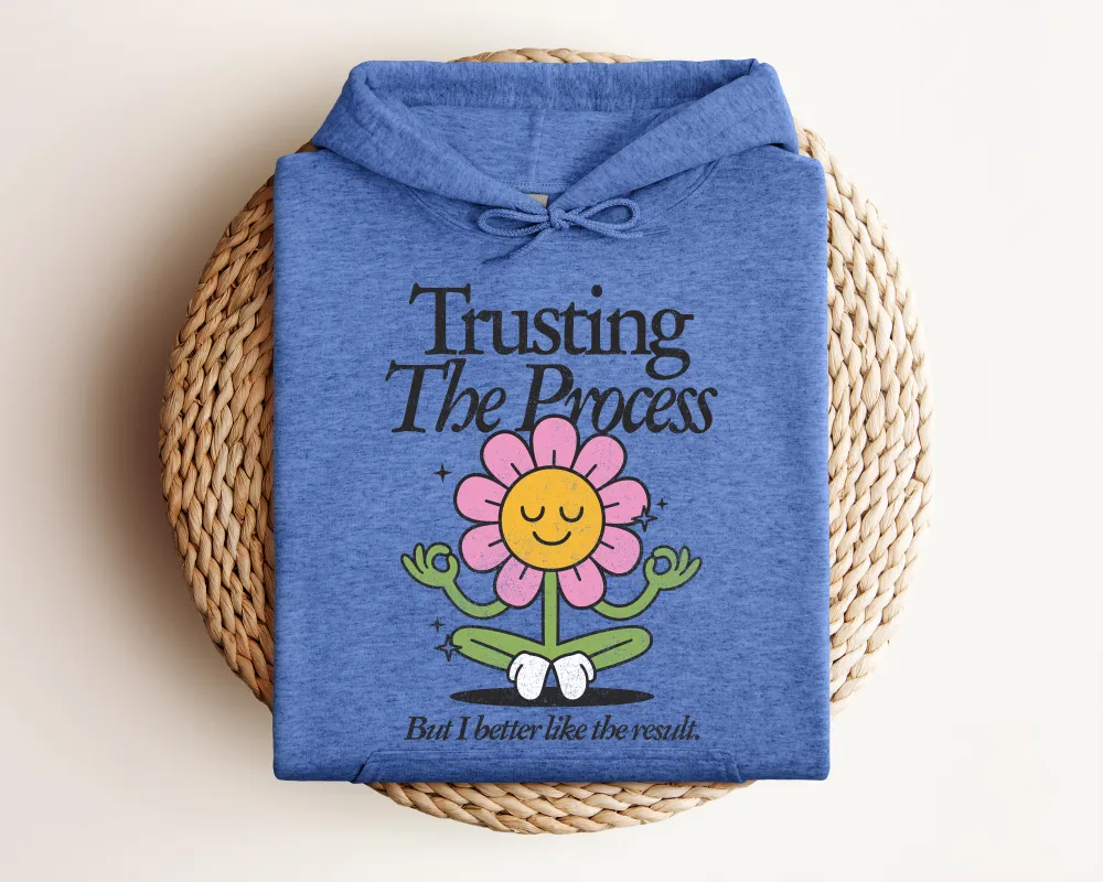 Process Motto Graphic Pullover Hoodie
