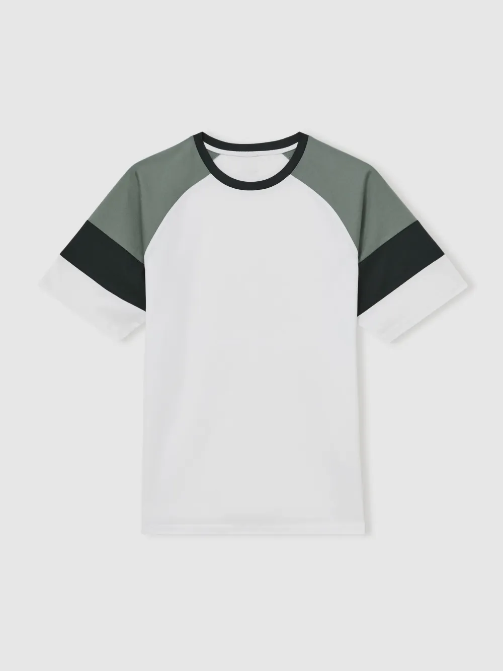 Men's Round Neck Mercerized Cotton Short Sleeves