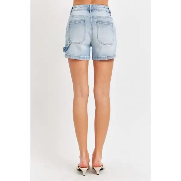 Full Size High Rise Denim Shorts