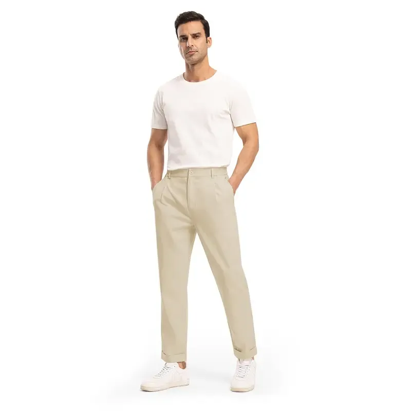 🔥 Men's Slim Fit Cotton Linen Casual Pants | Multi Neutral Earth Tone Colors, Full Size Range All In Stock