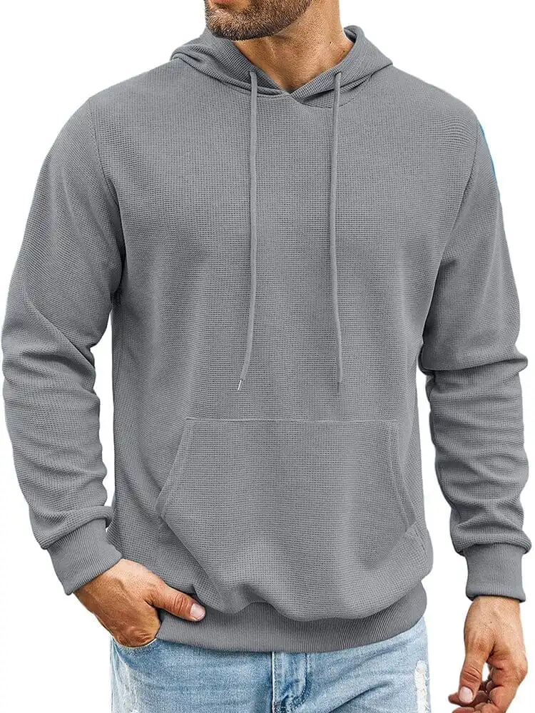 Classic Leisure Waffle Knit Hoodie