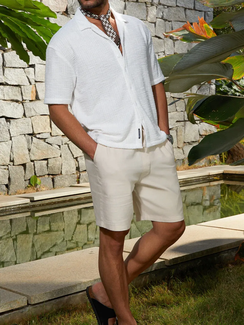 White Casual Style Oversized Shirt