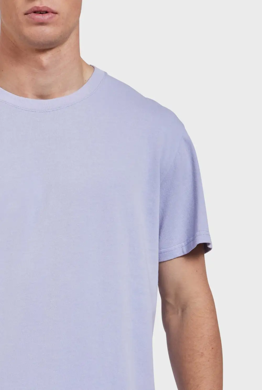 Short Sleeve Crew Neck Slub Tee