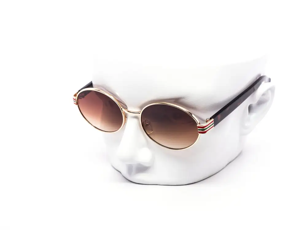 12-Pack Metal Oval Gradient Sunglasses