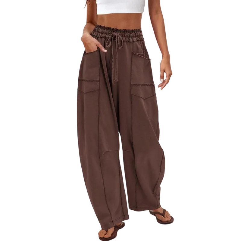 Women's Solid Button Front Drop Shoulder Longsleeves V Neck Cardigan & Elastic Waist Wide Leg Pants Two-piece Set, Lady Casual Fashion Basic Cozy Knitwear Set for Daily Outdoor Wear, Winter Set, Vneck Womenswear, Knit Lounge Set