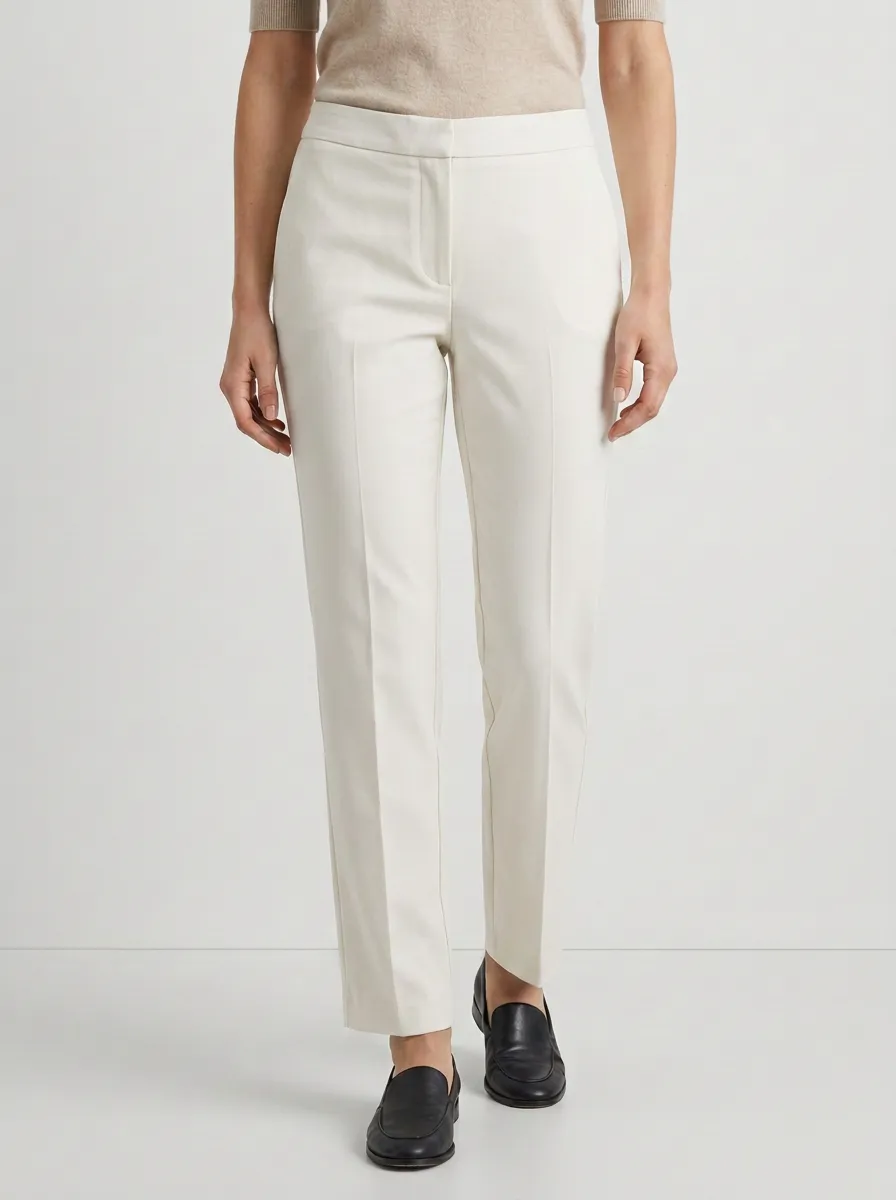 Smart-Casual Straight-Leg Mid-Rise Mid-Rise Straight Leg Trousers