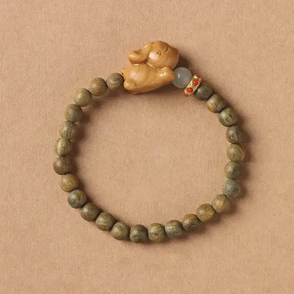 Sandalwood Cute Rabbit Bracelet