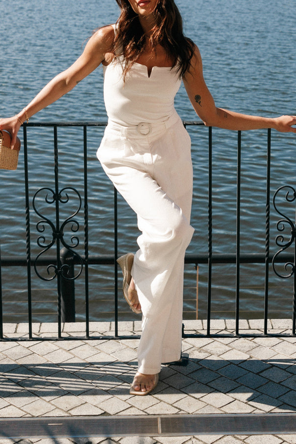 WHITE CASUAL STYLE PANT
