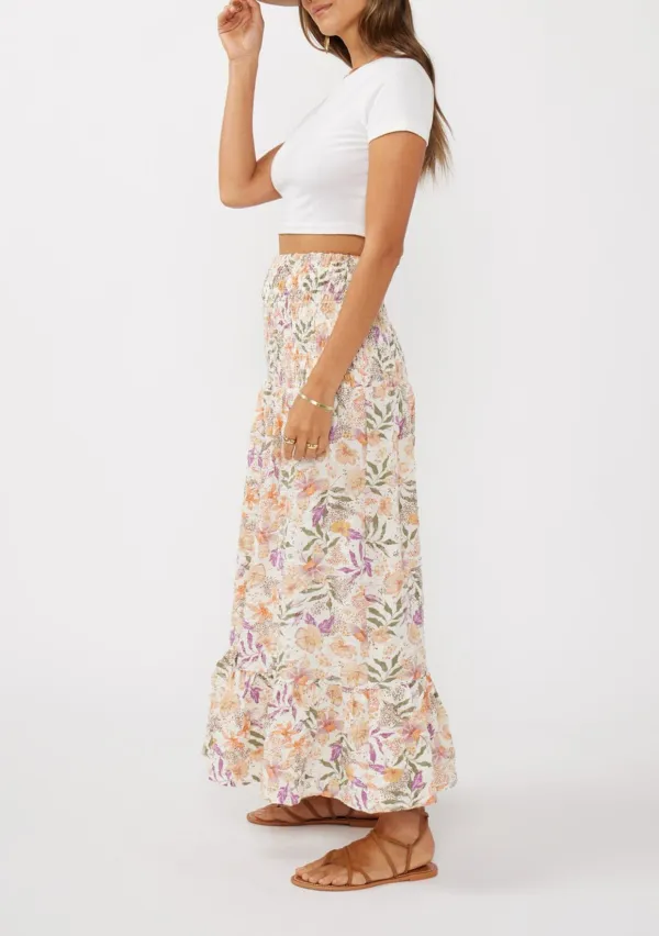 Ruffle Smocked Waist Skirt