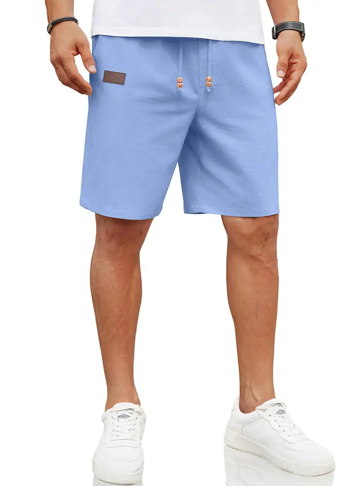 Men's Casual Linen Blend Casual Shorts