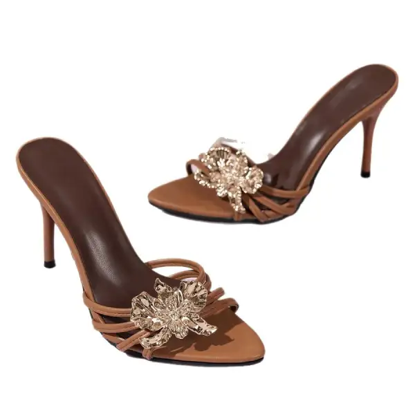 Peep Toe High Heel Sandals