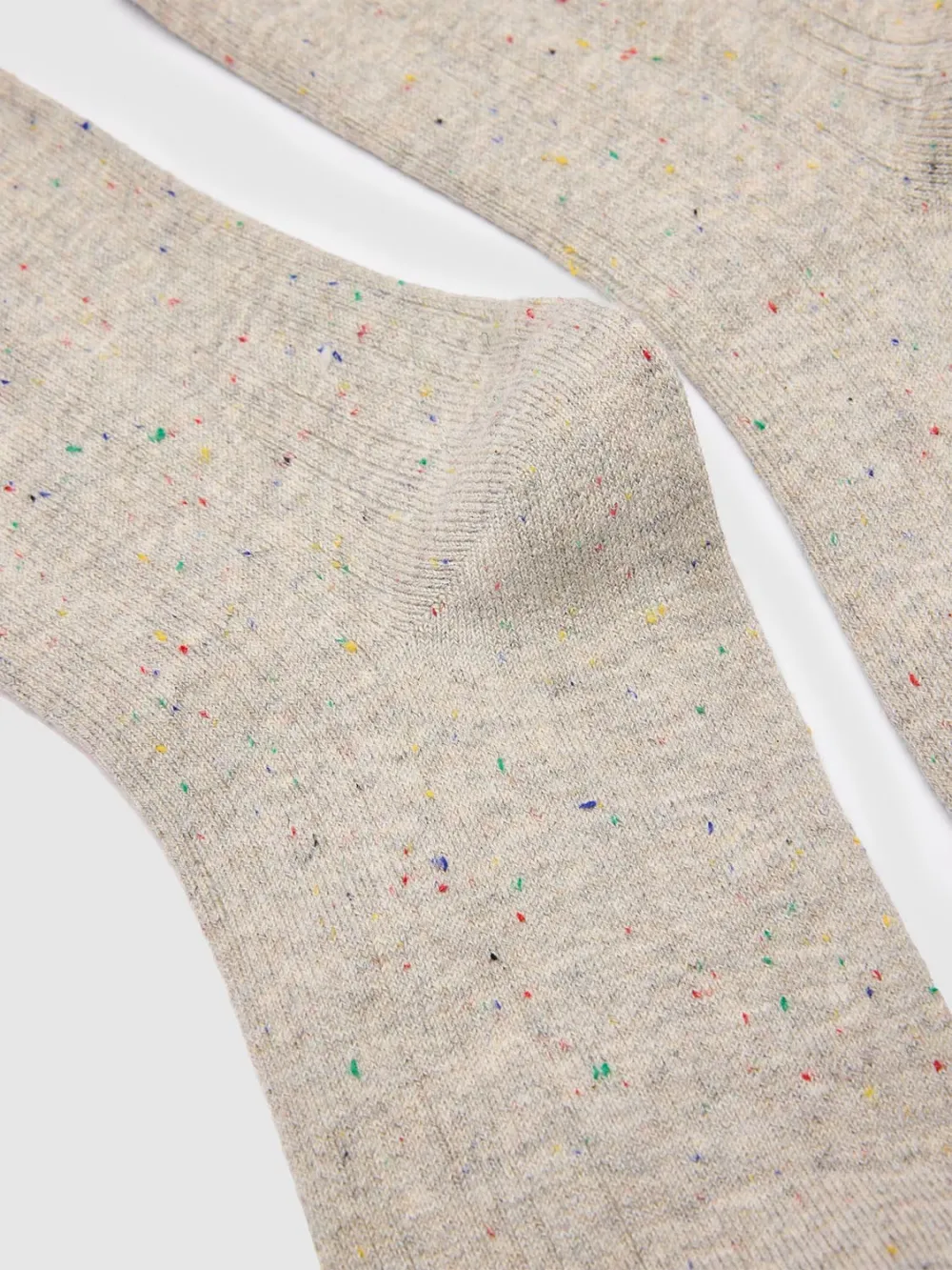 Cute Blue Ruffle Speckle Socks