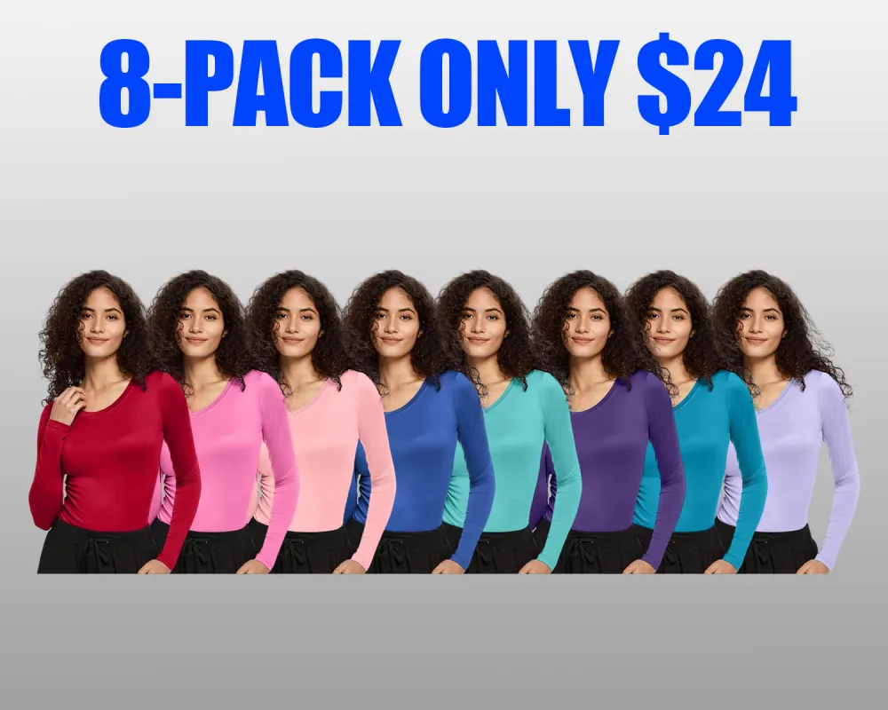 Women's V-Neck Workwear – Short Sleeve & Sleeveless Options with Inner Lining