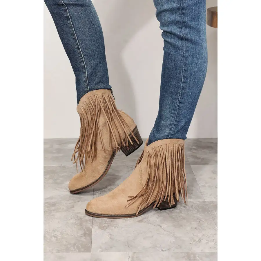 Classic Legend Women S Fringe Cowboy Western Ankle Boots