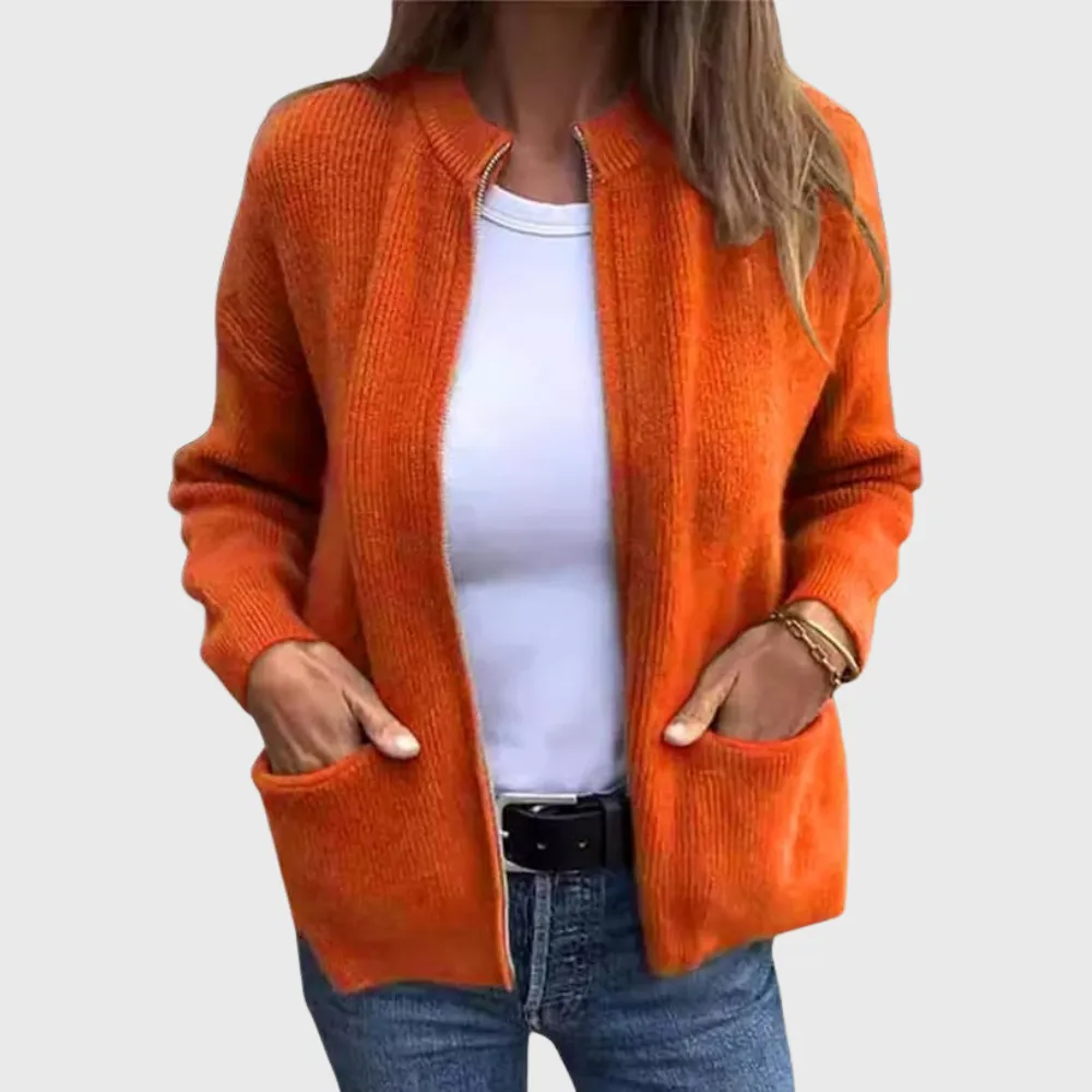 Zip Front Everyday Cardigan
