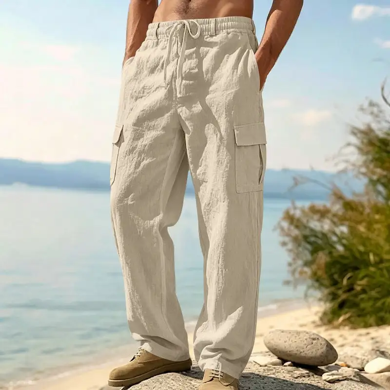 Men's Relaxed-fit Beach Cargo Pants Pocket
