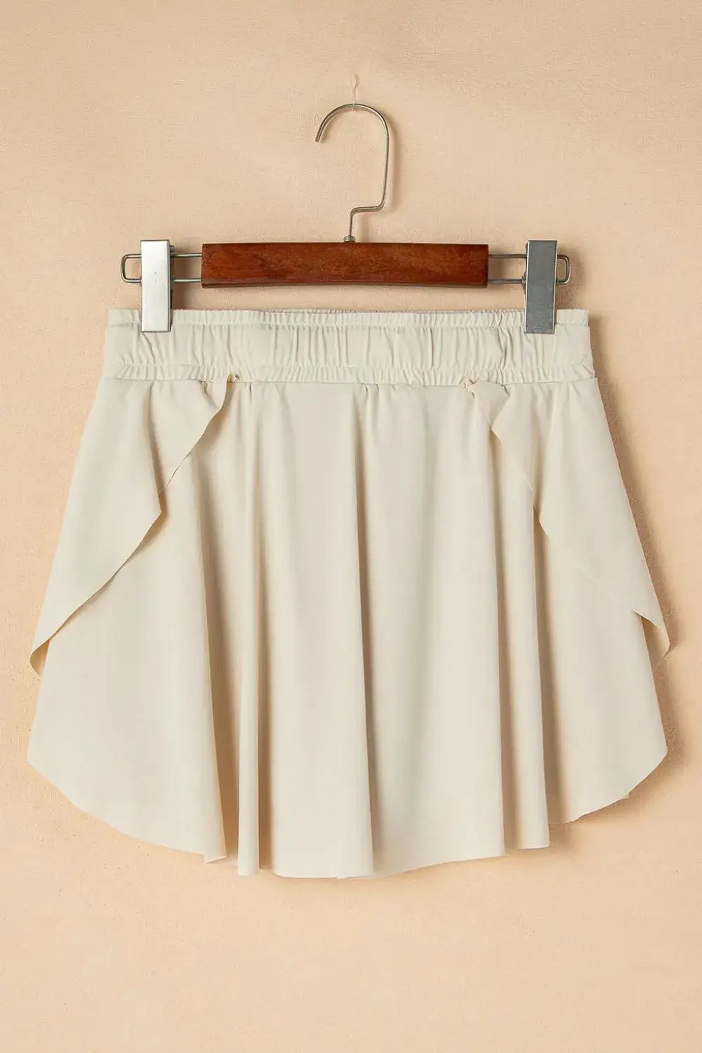 Drawstring High Waist Lined Active Skorts Skirt