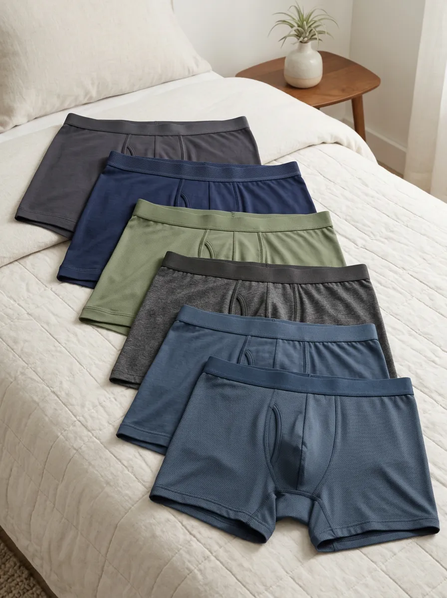 Men's Classic Basics Multipack Breathable Boxer Briefs Set