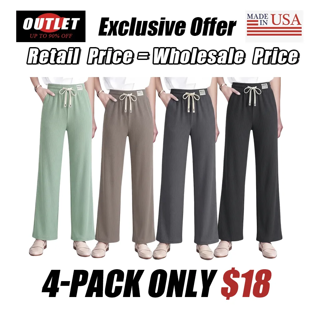 🔥Last Day💥 Women's Ultra Soft Perfect Drape Pull-On Pants🔥8-Pack Only $24