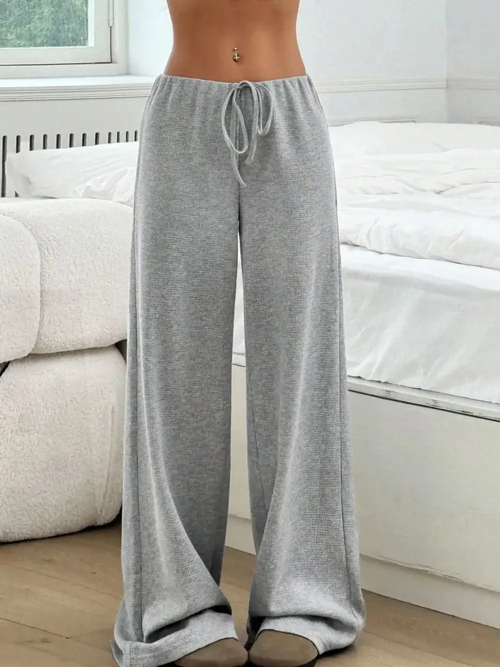 Modern Tie Waist Tie Detail Pants