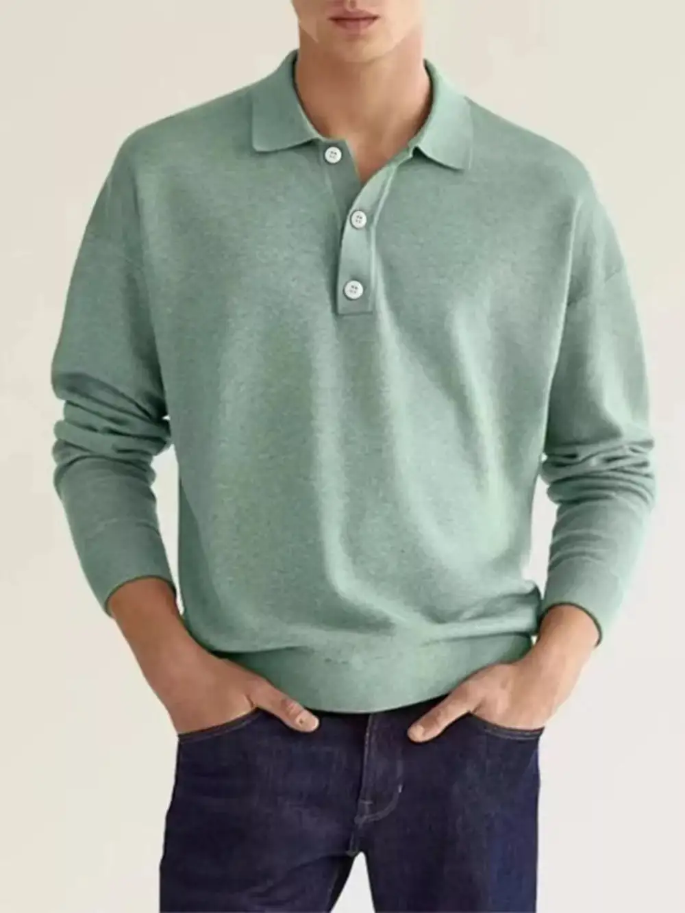 Long-Sleeve Polo Shirt
