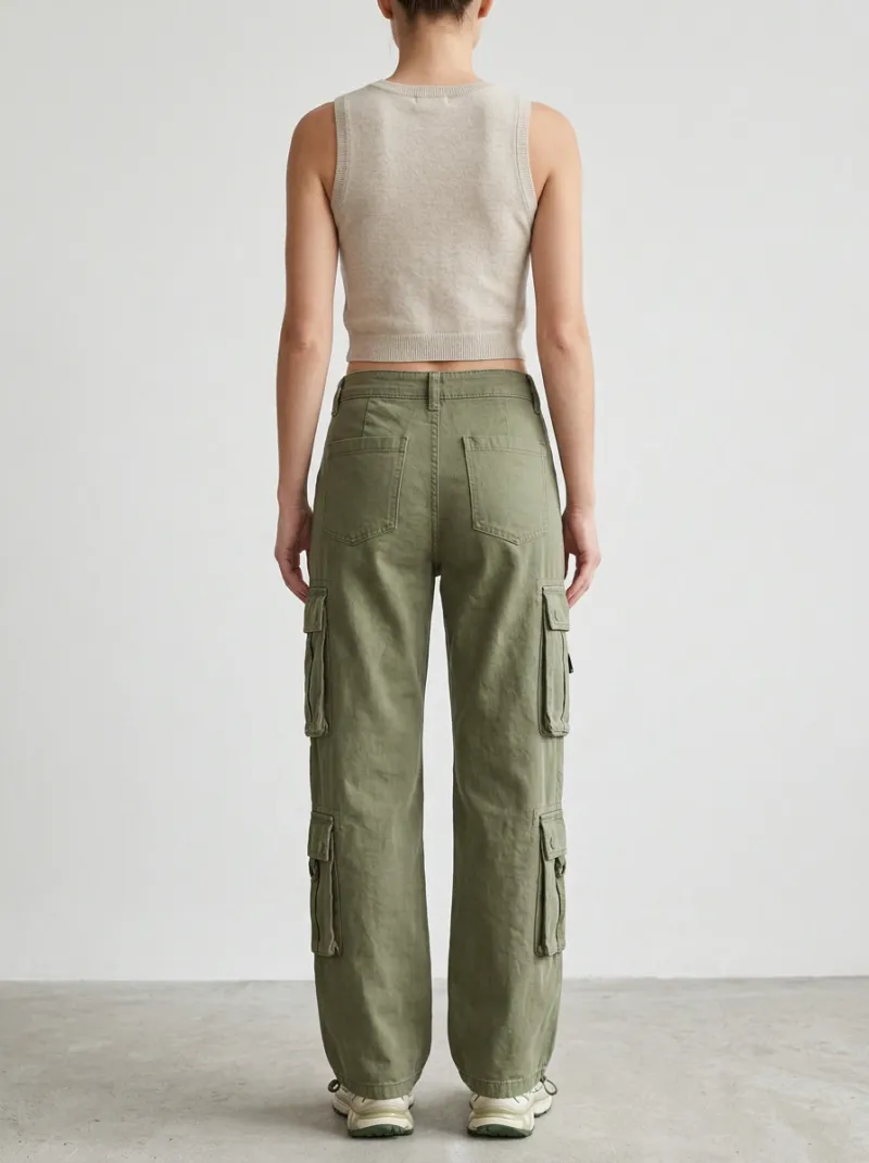 Lifestyle Utility Style Multi Pocket Style Women's Multi Pocket Cargo Pants