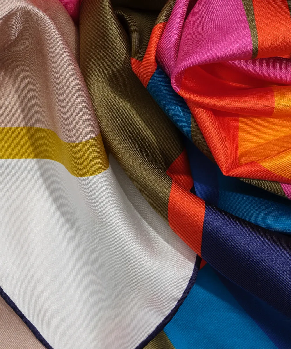 Multicolor Art Graphic Square Scarf