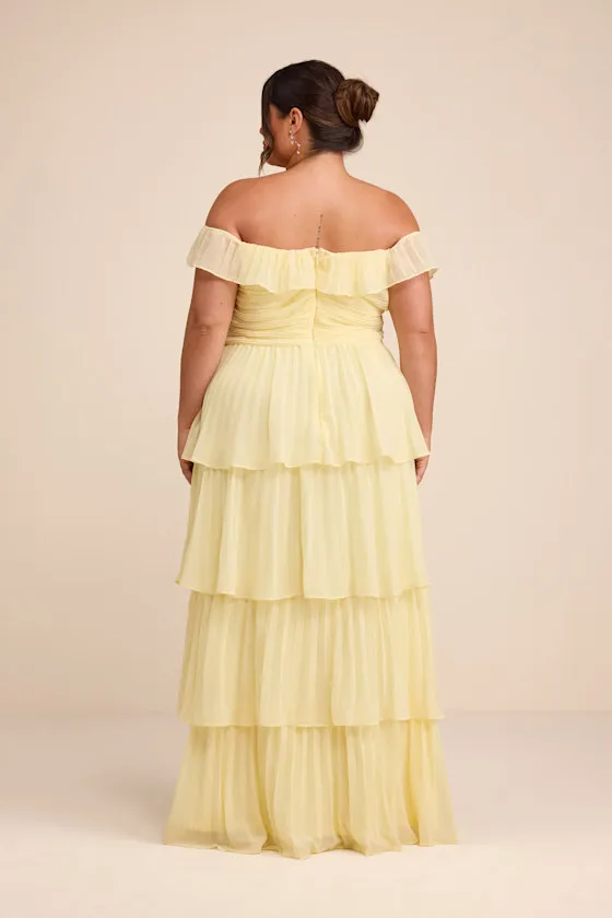 Always Remarkable Light Blue Floral Off-the-Shoulder Maxi Dress