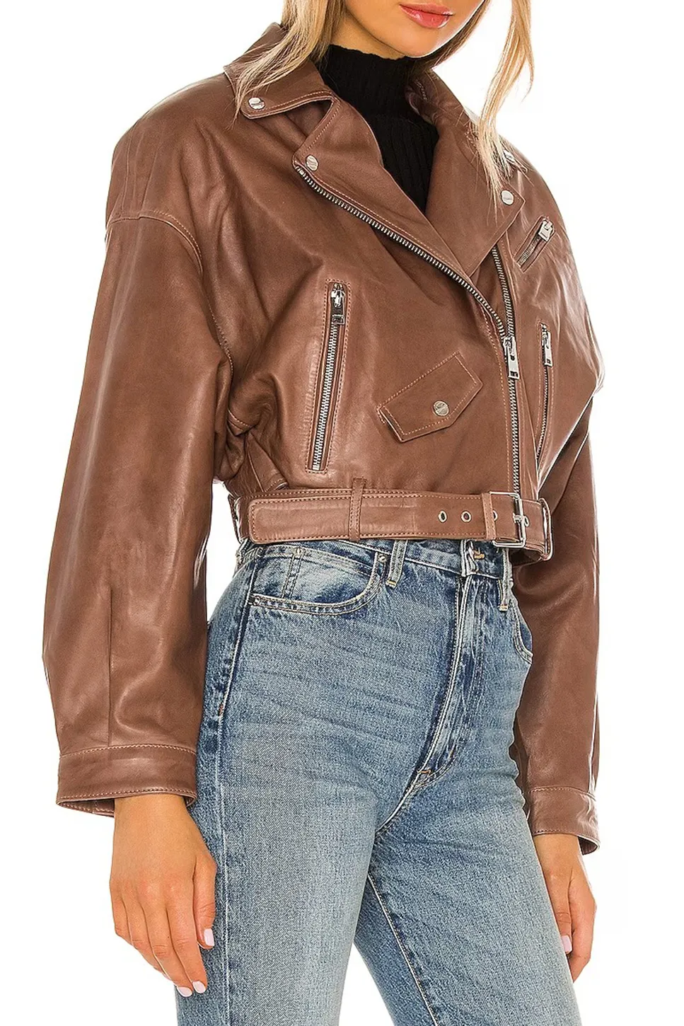 Faux Leather Biker Jacket
