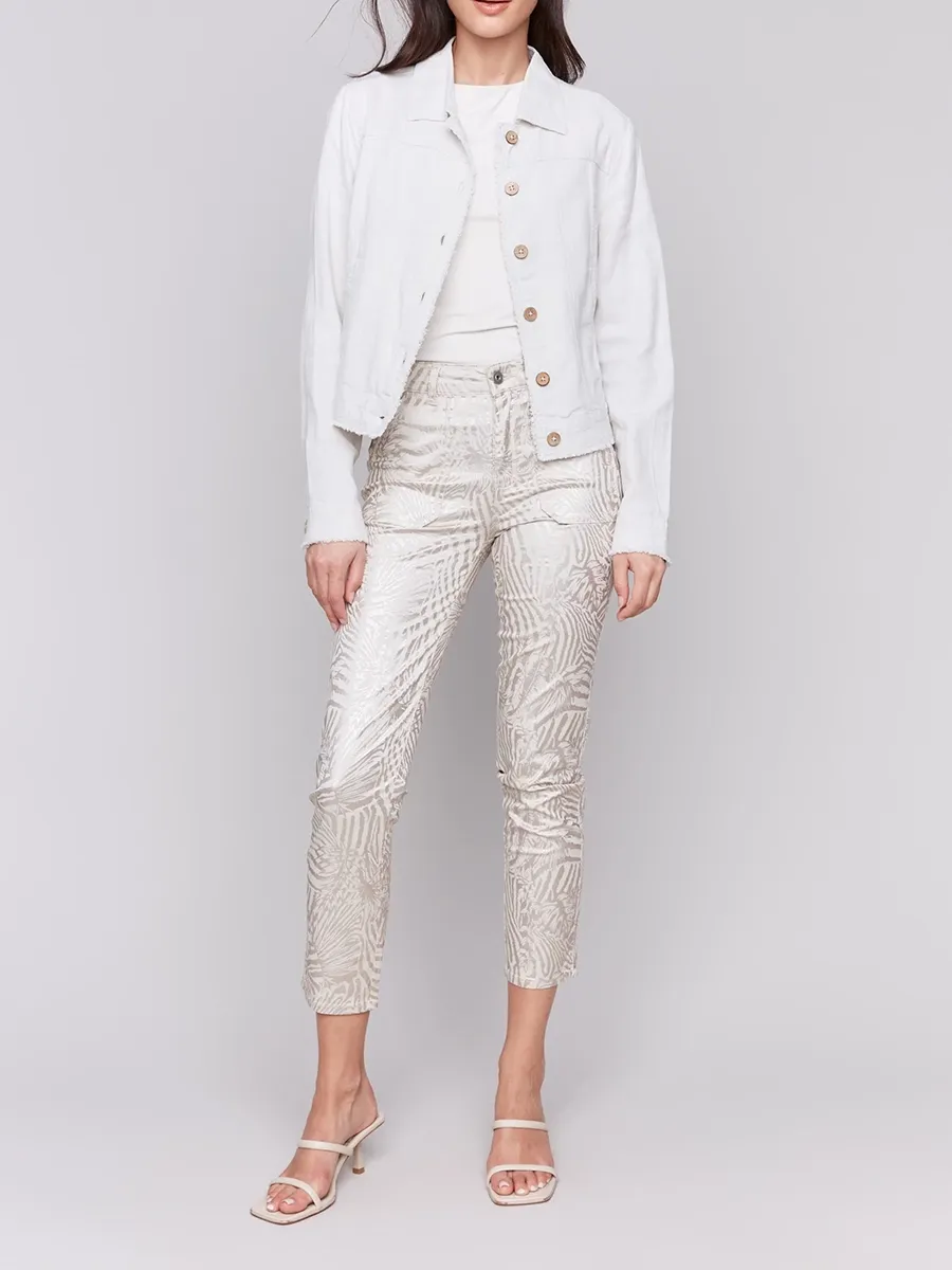 Fashionable And Versatile Linen Blend Women's Jacket