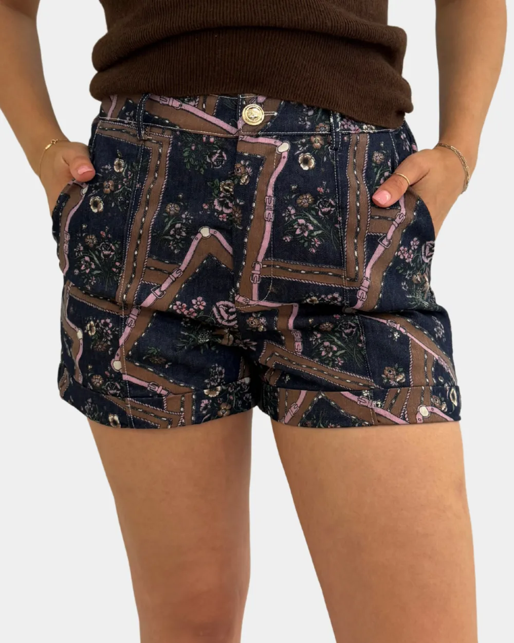 Abstract Print Shorts