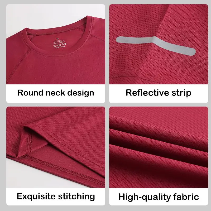 🔥Last Day 49%-Men's Plain Round Neck Raglan Sleeve Spring Sports basketball volleyball Jersey Casual Tee for Gym Workout Fitted Active Sportswear Activewear Clothing compression shirt workout tops gym outfits