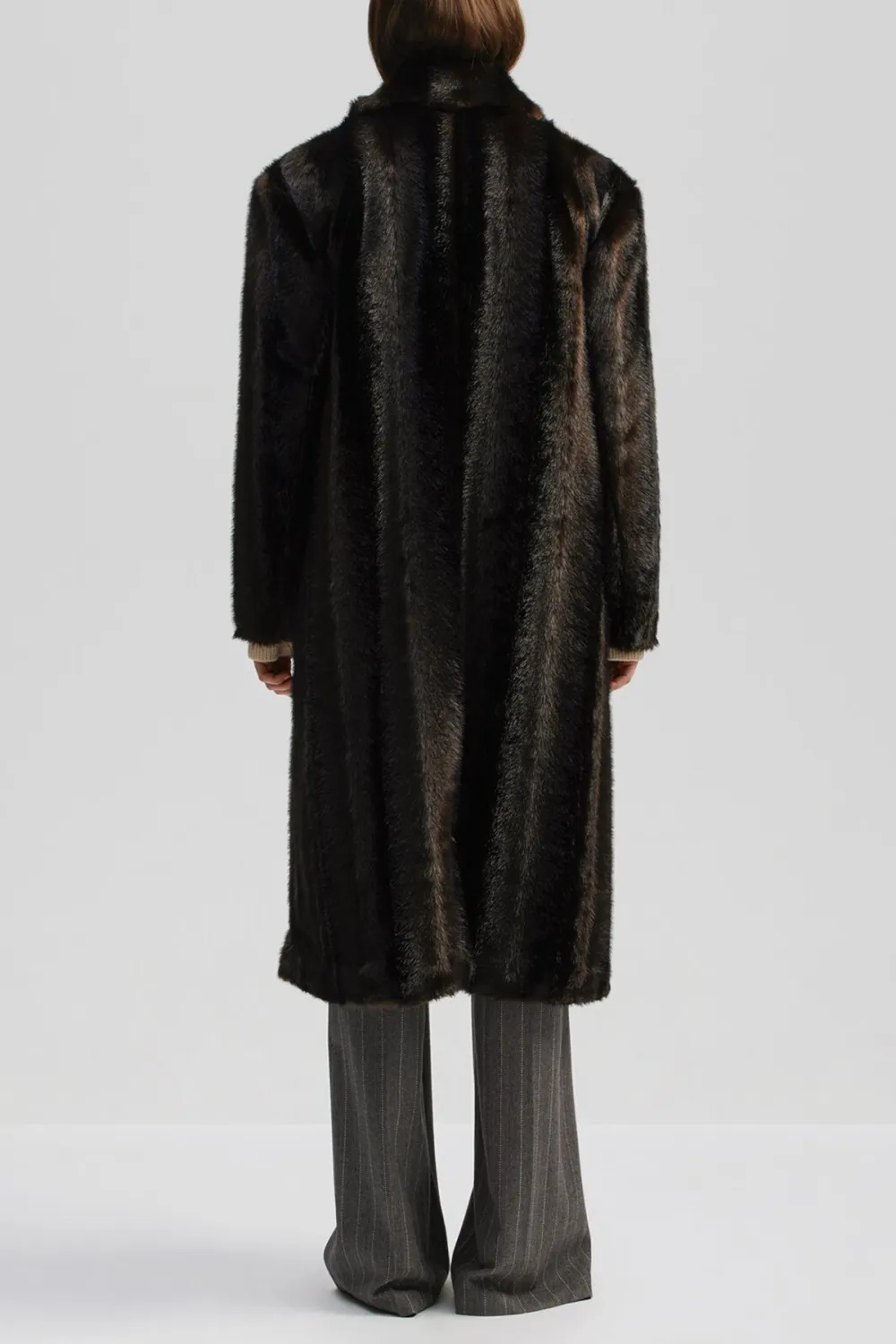 Faux Fur Long Length Coat