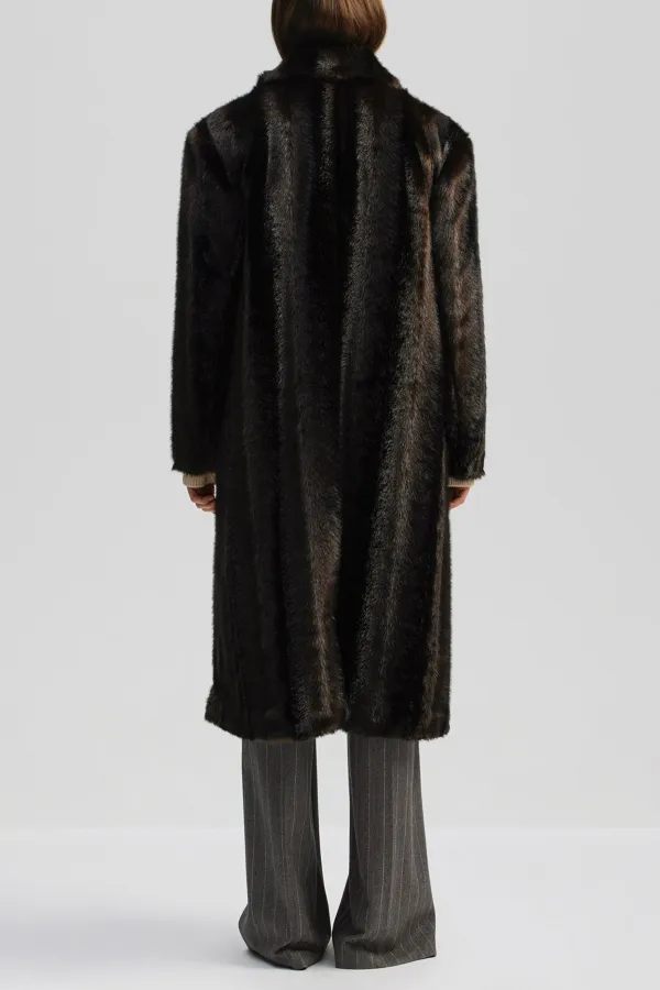 Faux Fur Long Length Coat