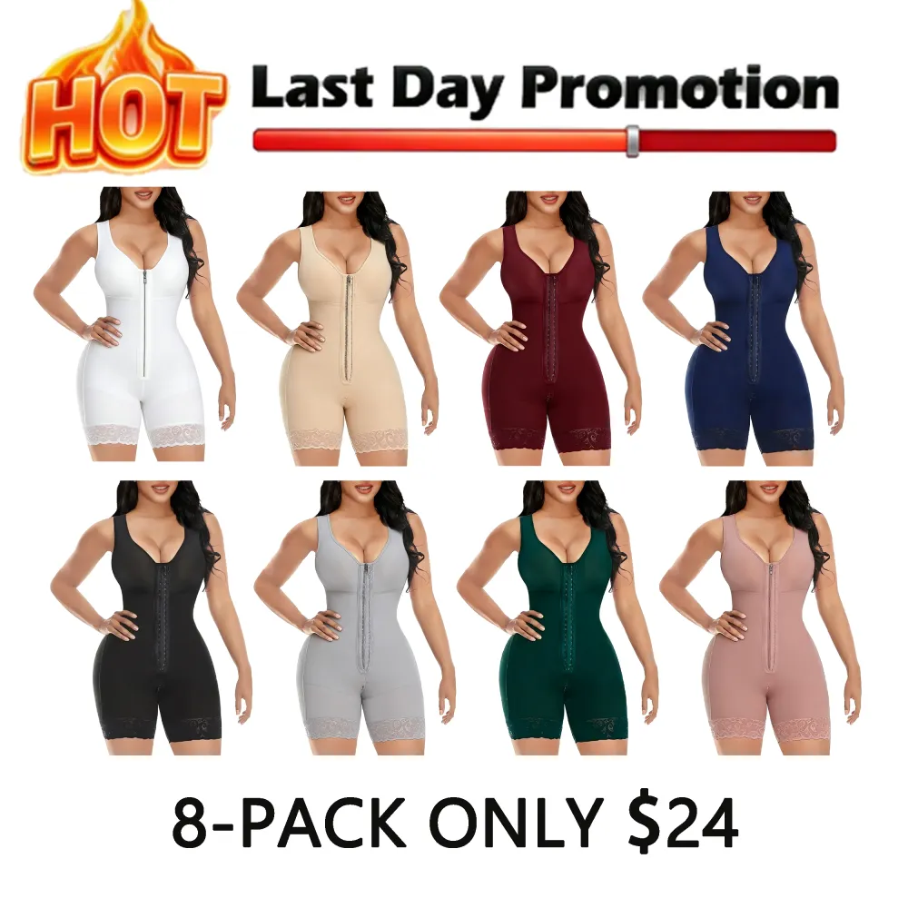 Fajas Colombianas Shapewear for Women Tummy Control Full Shapewear Butt Lifter with Zipper Crotch SpringStatements