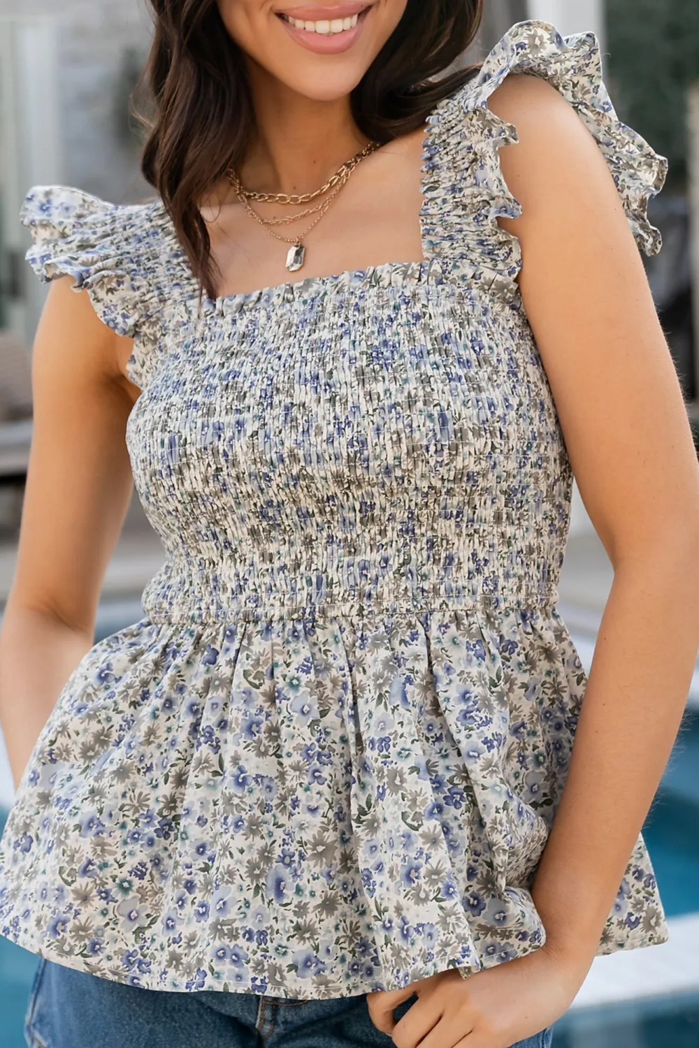 Vacation Style Elegant Cute Floral Shirt