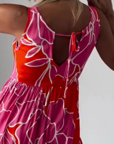 Lace Sleeveless Midi Dress