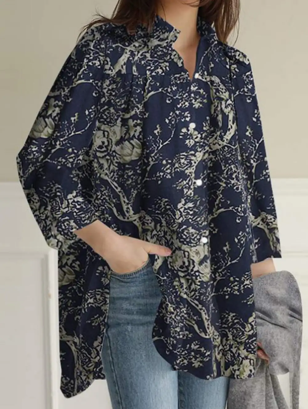 Digital Printed Irregular Shirt